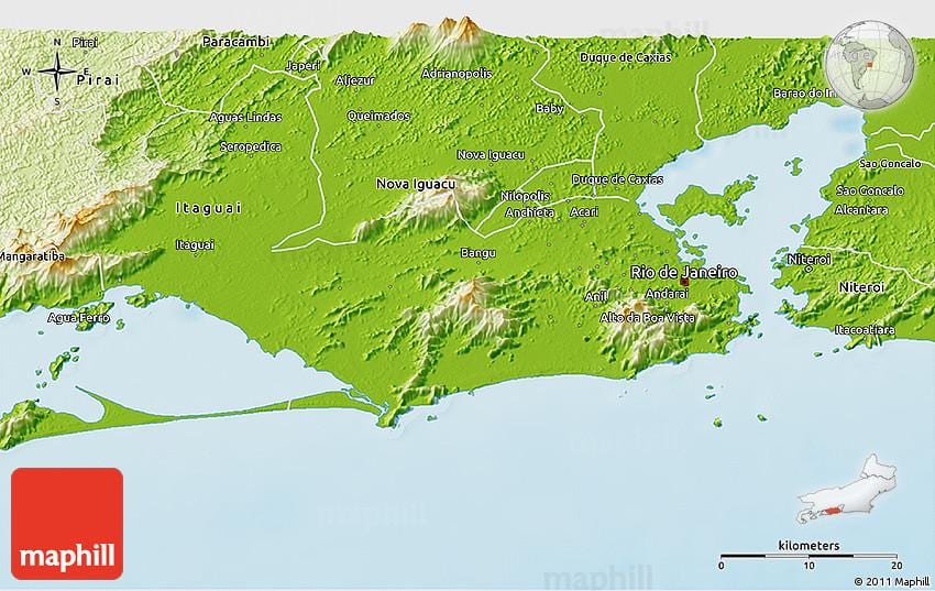 გეოგრაფიული რუკა Rio