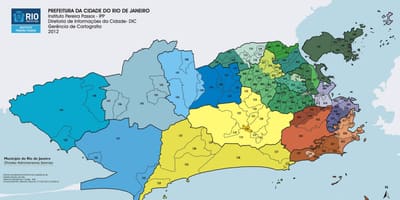 რიო-დე-ჟანეიროში arrondissement რუკა